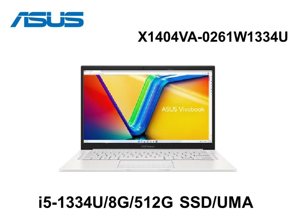 ASUS 華碩 X1404VA-0261W1334U 幻彩白 14吋筆電