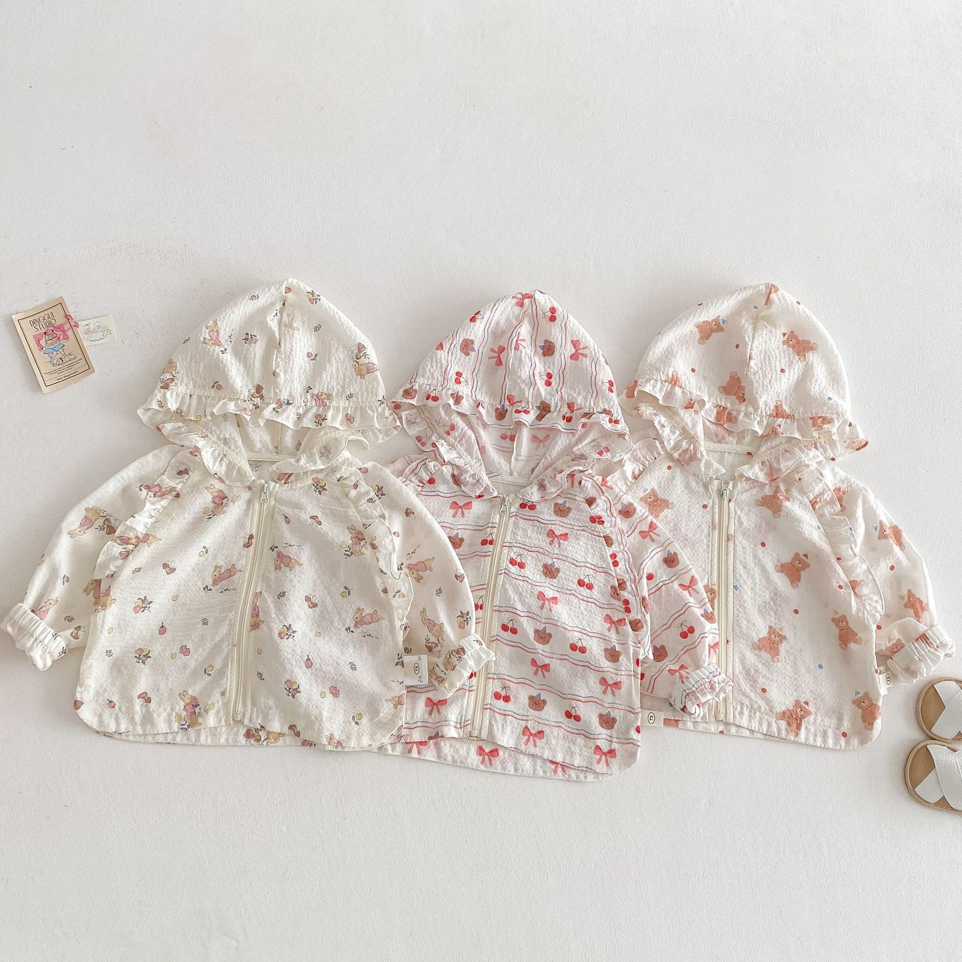 可愛花邊防曬外套