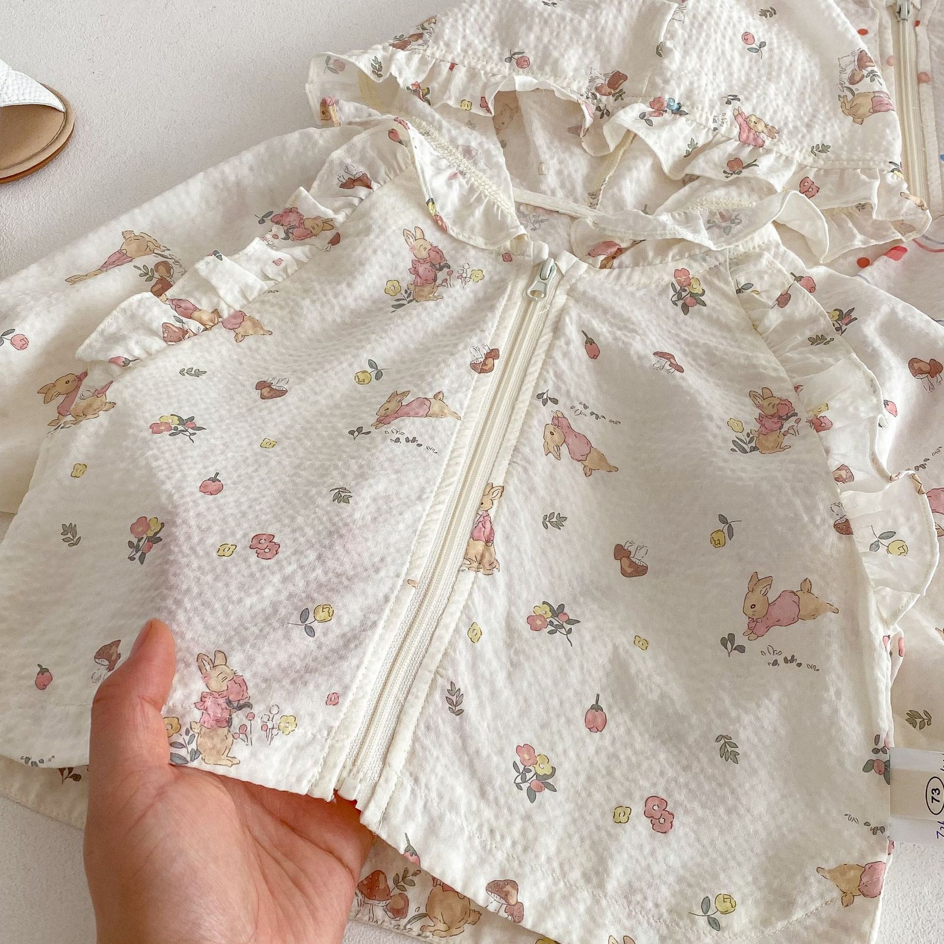 可愛花邊防曬外套