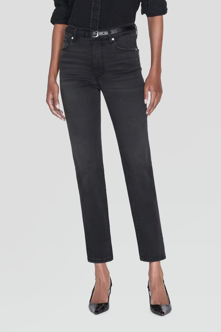 FRAME｜STRAIGHT 高腰修身直筒牛仔褲