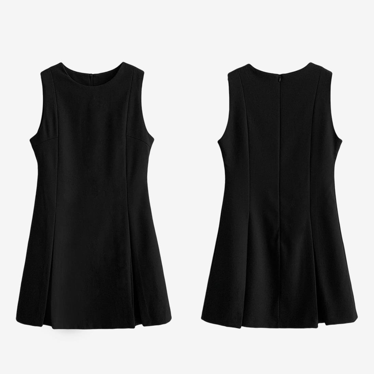 韓國Cherrykoko授權 低調質感摺線A字無袖洋裝【MADE, CRKO】系列