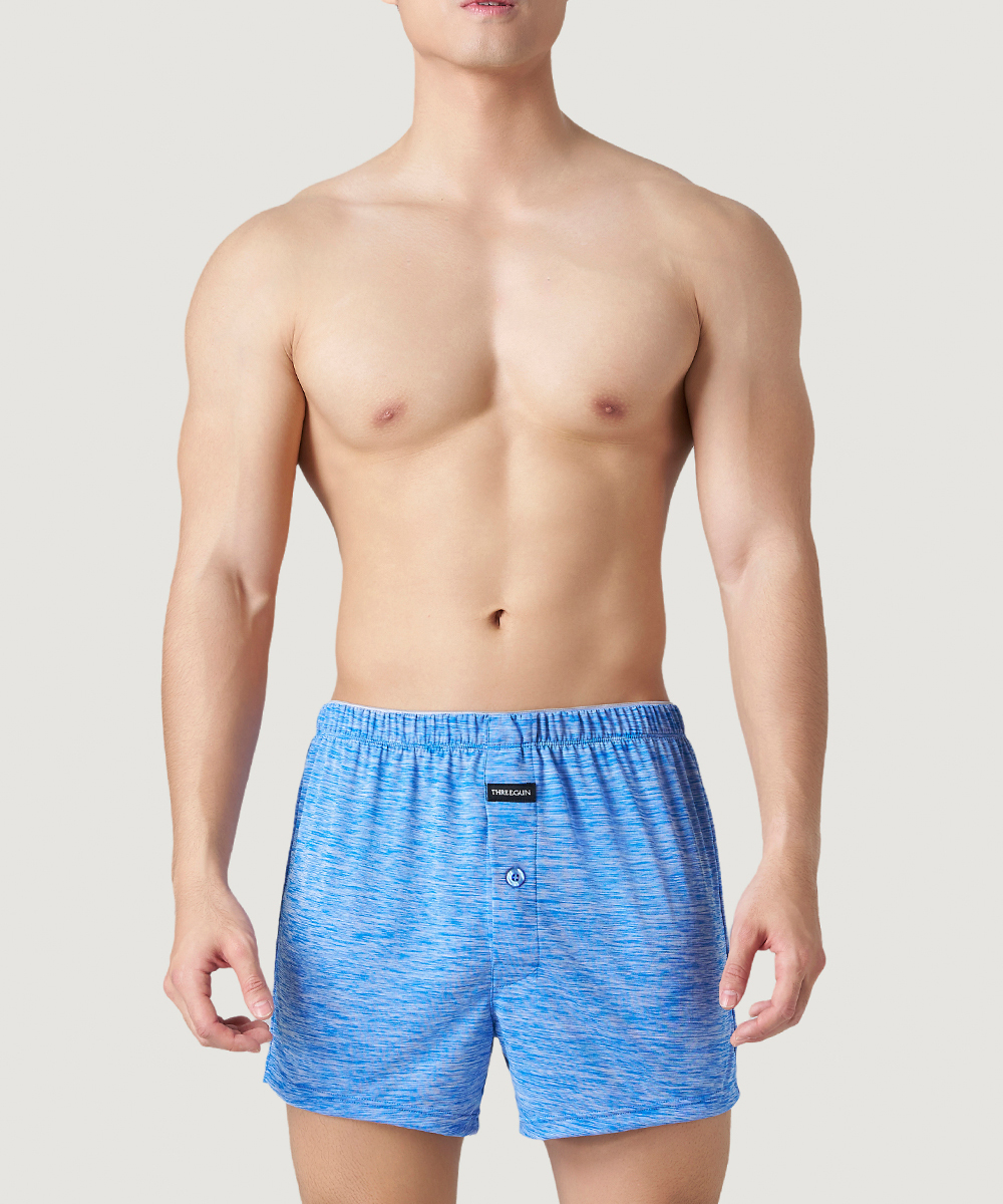 時尚布褲  男針織開襟平口褲 HE4582J