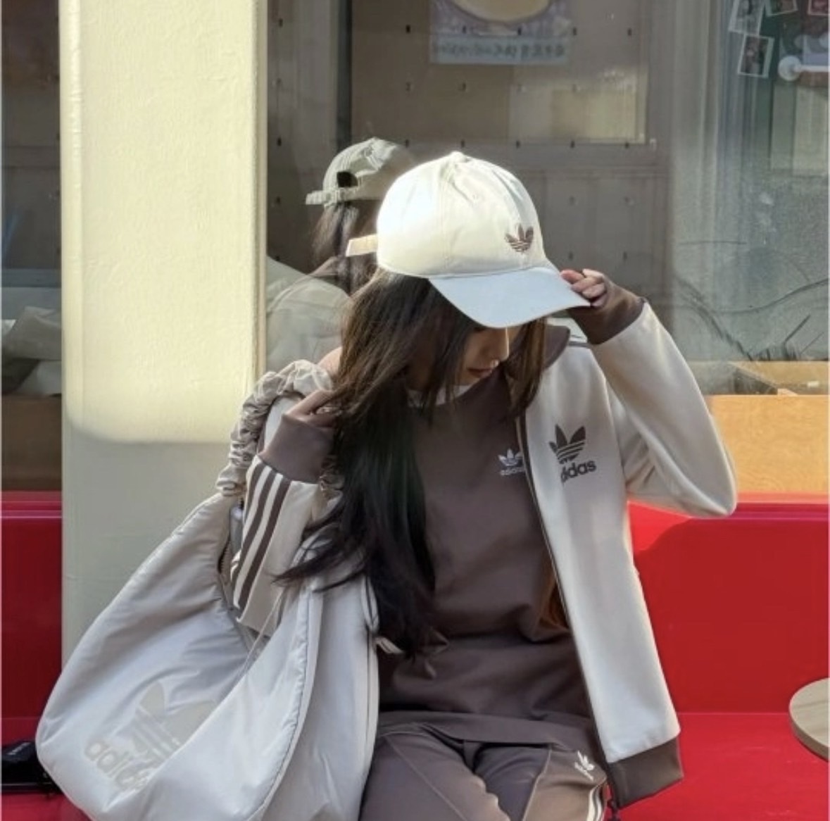 Adidas Original 外套 卡其色 奶茶色 女款 JC5807