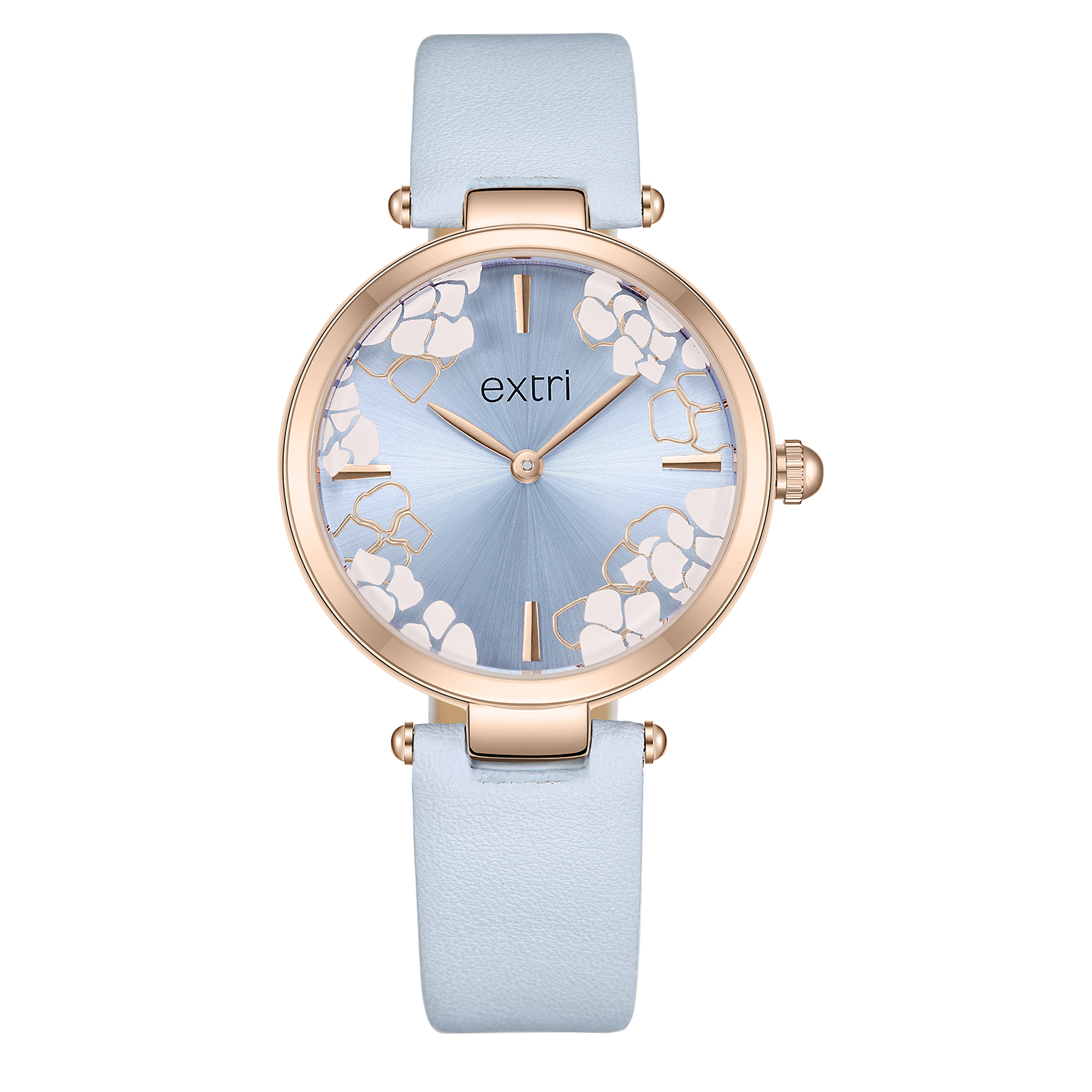 【EXTRI】 E1027 經典 簡約 優雅 皮革 女錶 手錶