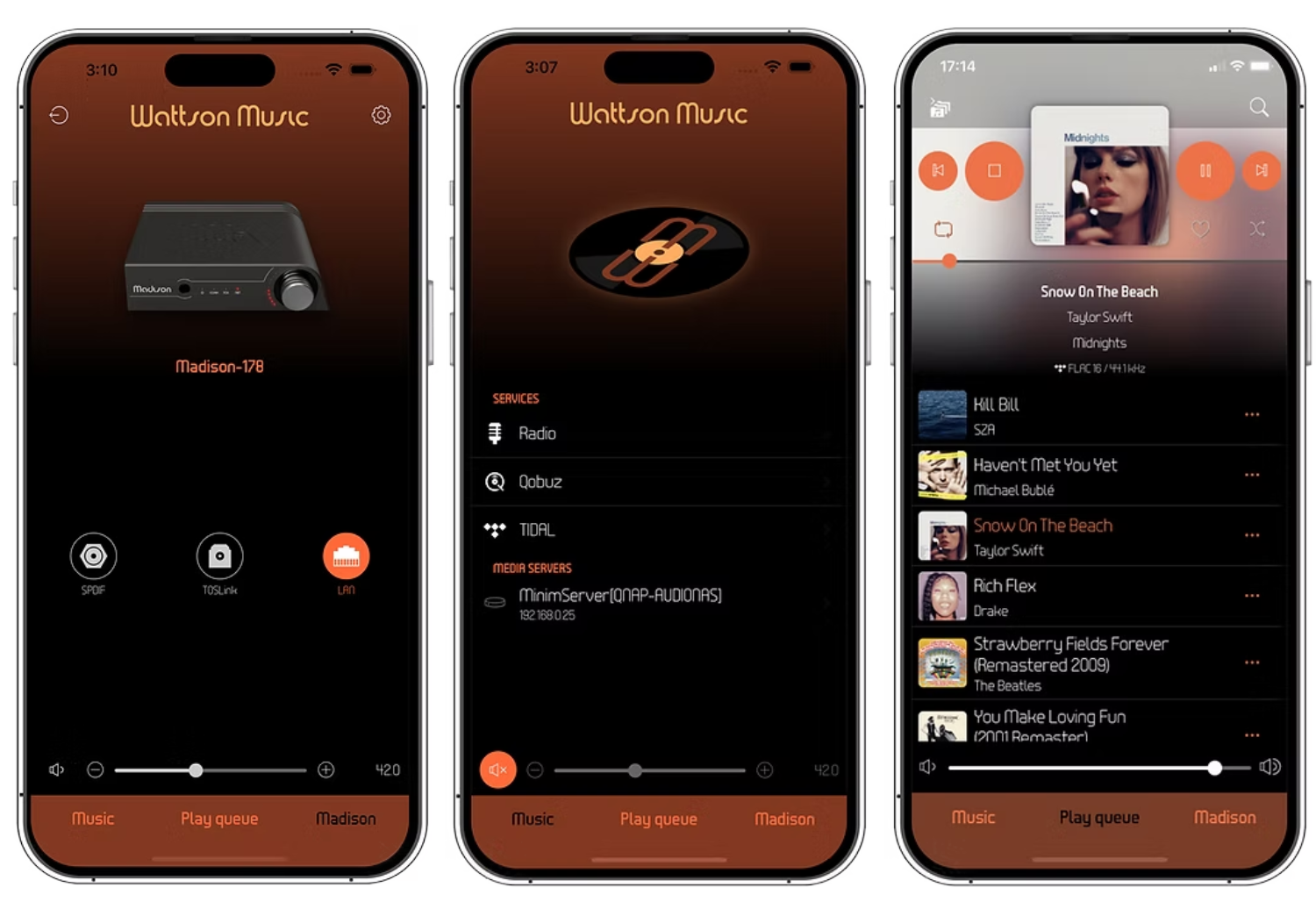 Wattson Music App Demo