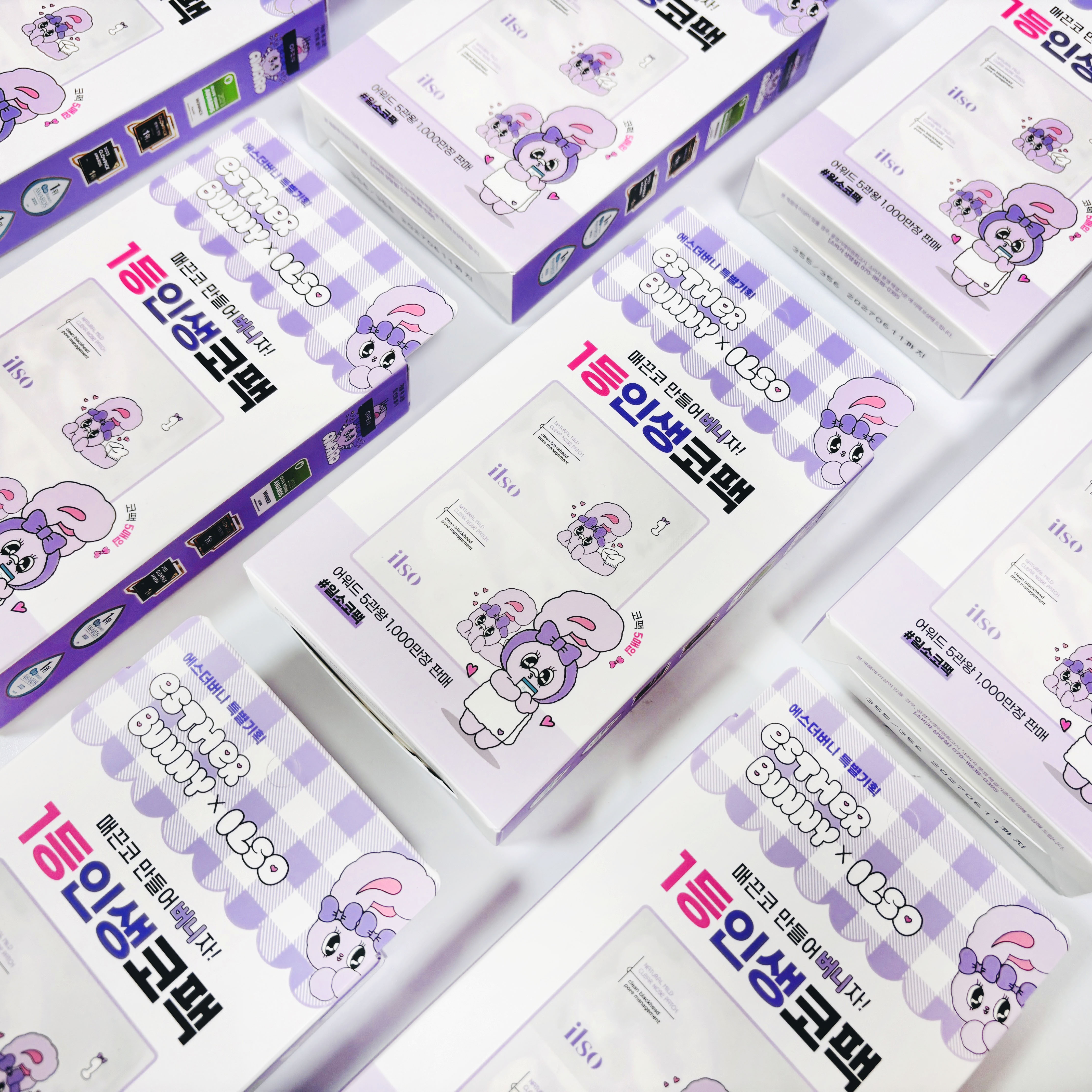 韓國 ilso 溫和舒緩粉刺清潔鼻貼 1盒五枚 聯名兔兔款