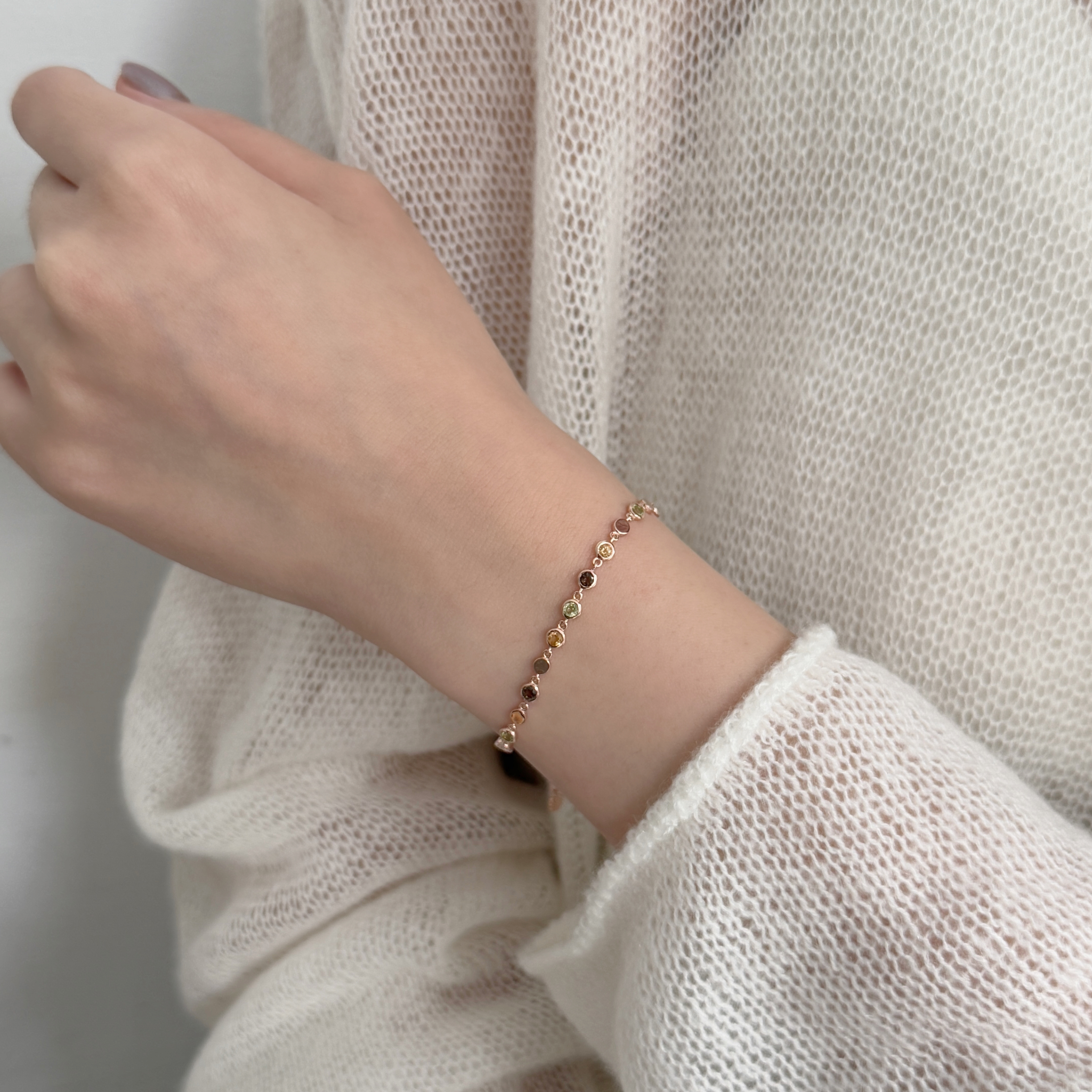 HaloFlow黃茶水晶石手鍊