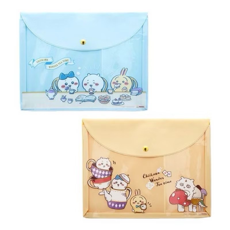 【現貨】吉伊卡哇 Chiikawa  A5 PVC 資料夾 收納夾 資料袋 分層袋 收納袋 ちいかわ