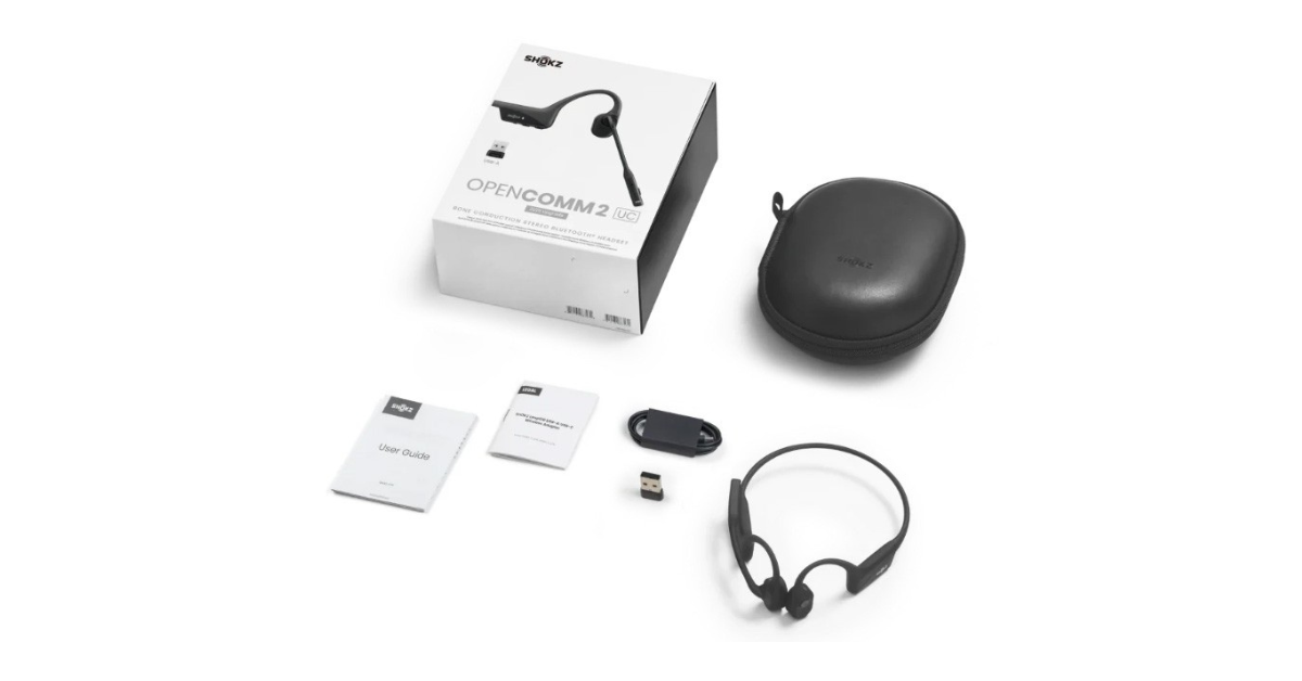 Shokz (ショックス) OPENCOMM2 US Type-A Shokz - OpenComm 2 UC USB-A Bluetooth Bone Conduction