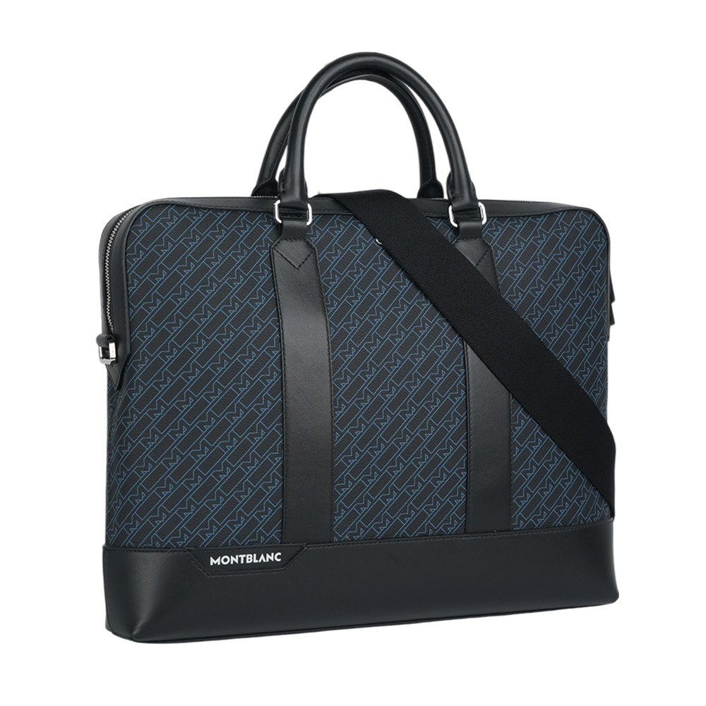 【Montblanc】M Gram 4810 系列薄款滿版標誌二用公事包