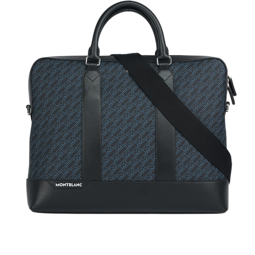 【Montblanc】M Gram 4810 系列薄款滿版標誌二用公事包