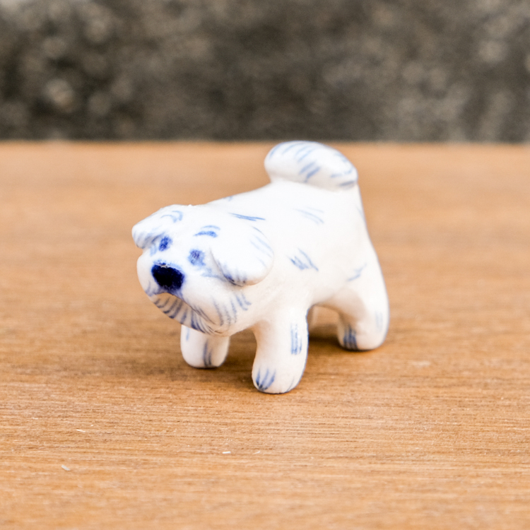 SP｜Mal Woo毛物｜青花瓷迷你狗陶偶｜小