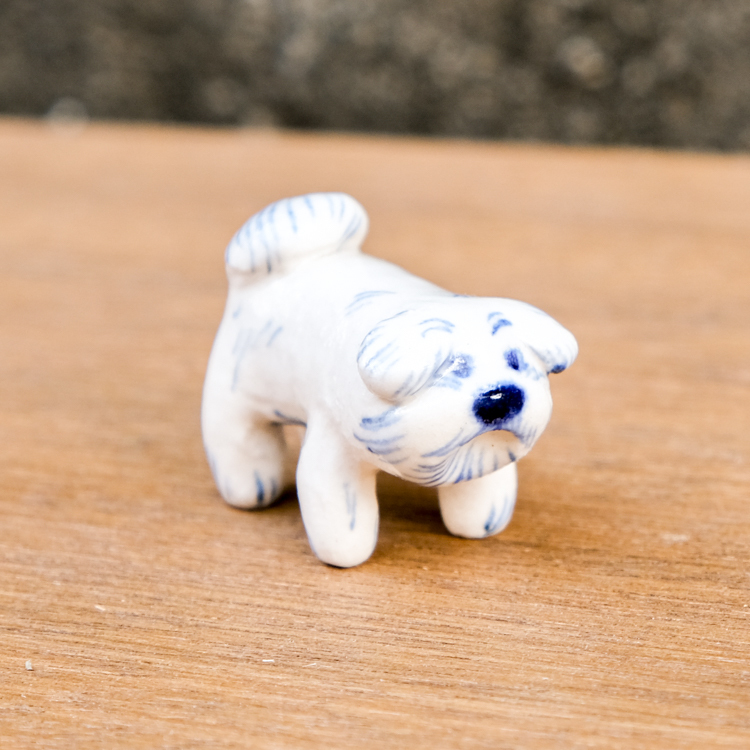 SP｜Mal Woo毛物｜青花瓷迷你狗陶偶｜小