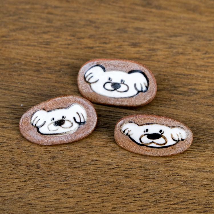 SP｜Mal Woo毛物｜陶瓷手捏別針｜小