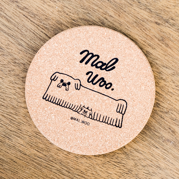 SP｜Mal Woo毛物｜軟木杯墊