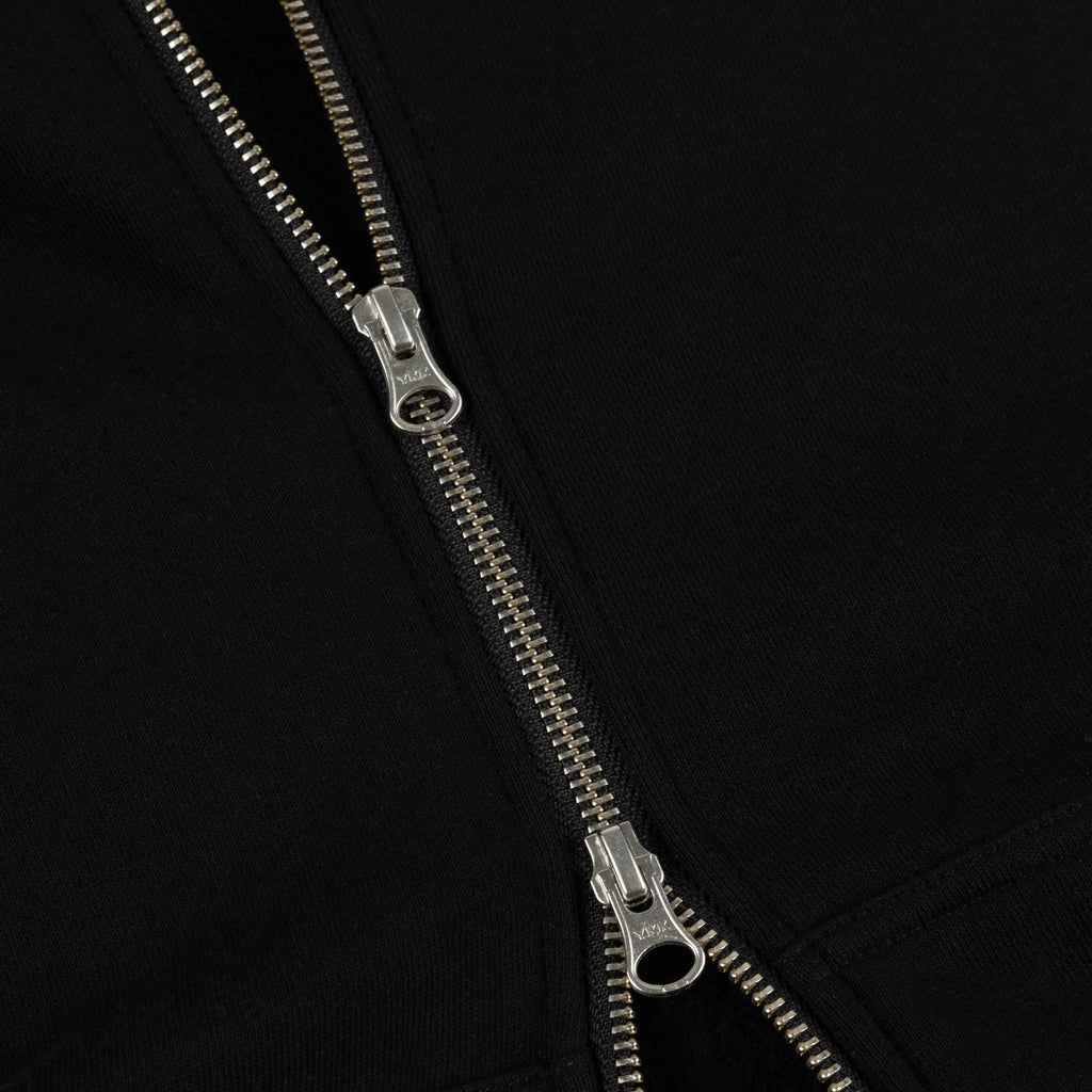 DIME｜Cursive Zip-Hoodie ''Black''