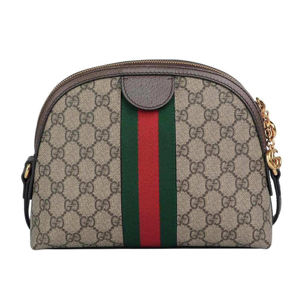 【GUCCI】GG Ophidia Supreme綠紅綠貝殼包(蔡依林款)499621 K05NG 8745