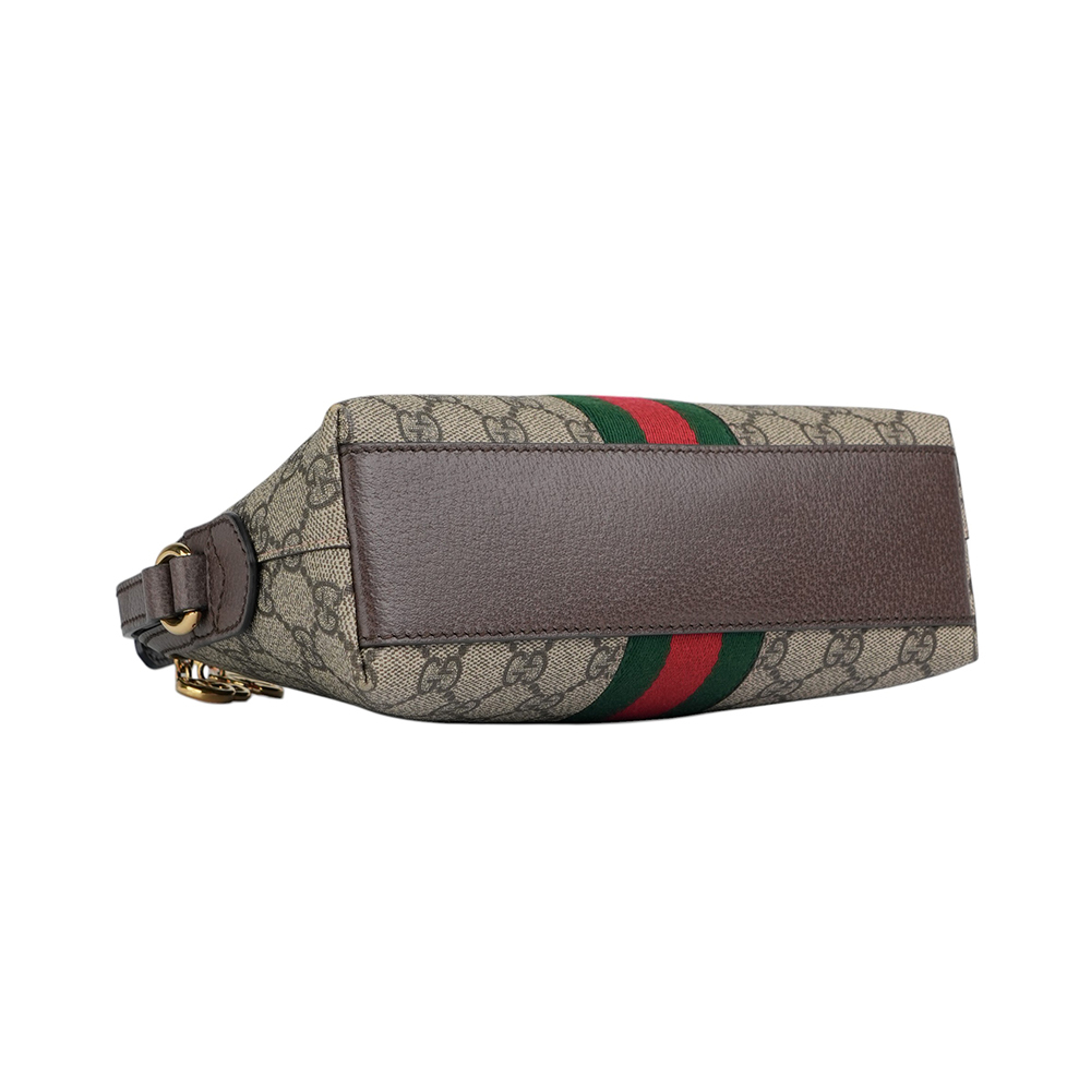 【GUCCI】GG Ophidia Supreme綠紅綠貝殼包(蔡依林款)499621 K05NG 8745