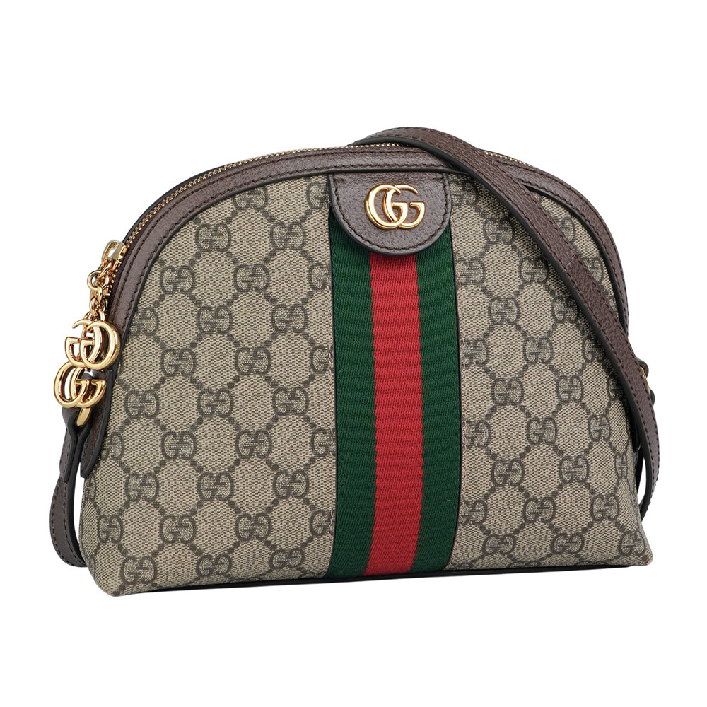 【GUCCI】GG Ophidia Supreme綠紅綠貝殼包(蔡依林款)499621 K05NG 8745