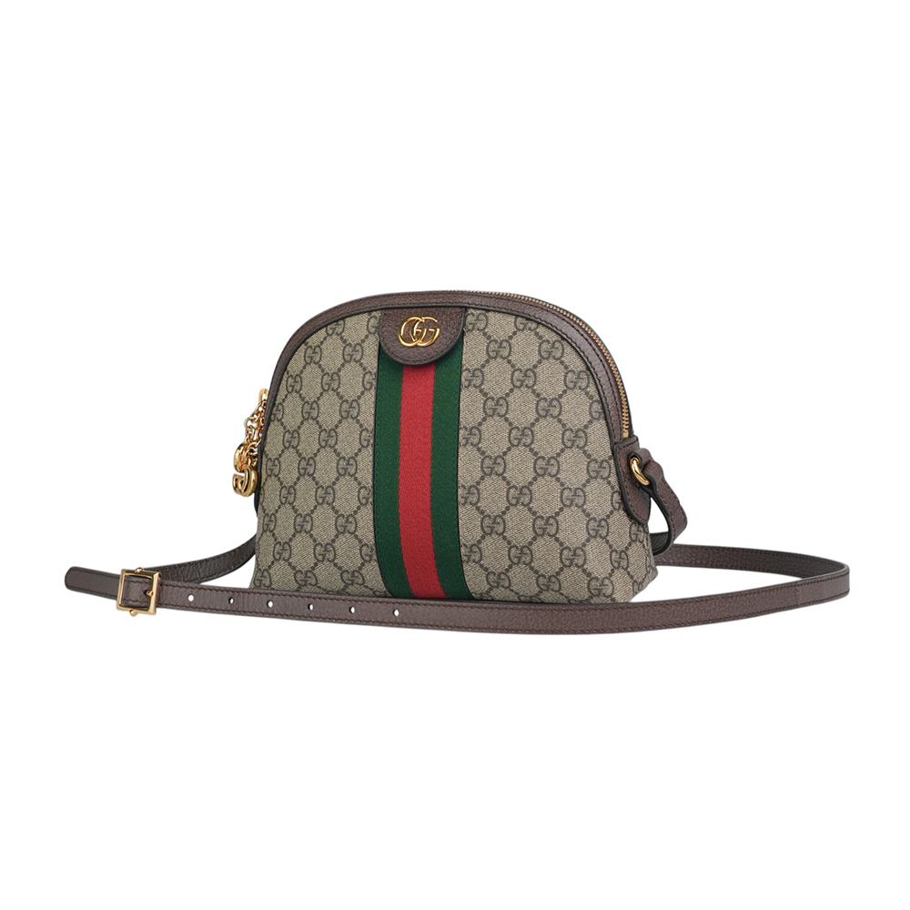 【GUCCI】GG Ophidia Supreme綠紅綠貝殼包(蔡依林款)499621 K05NG 8745