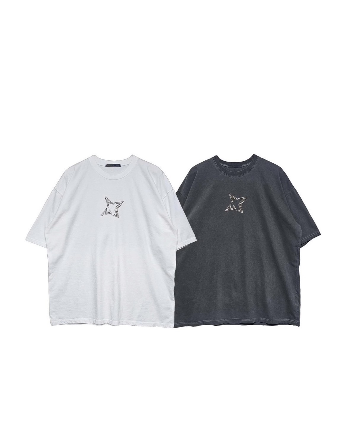 鉚釘 星星 上衣 #短袖