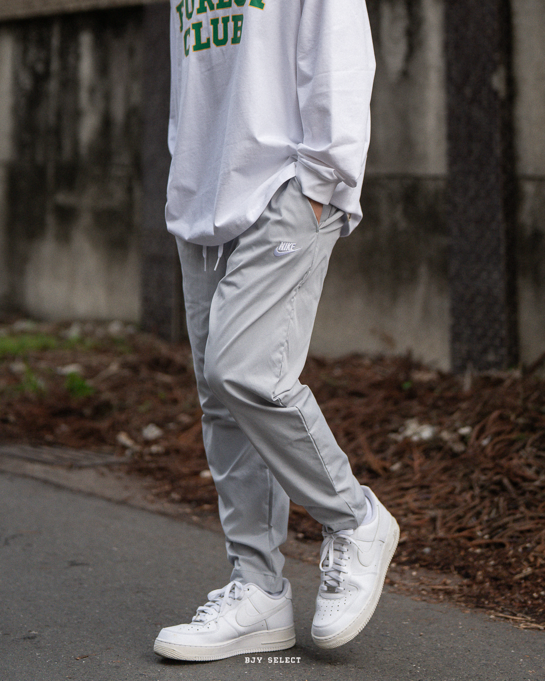 #預購 NIKE CLUB WOVEN TAPER LEG PANT 梭織 錐形長褲 DX0625-077 灰