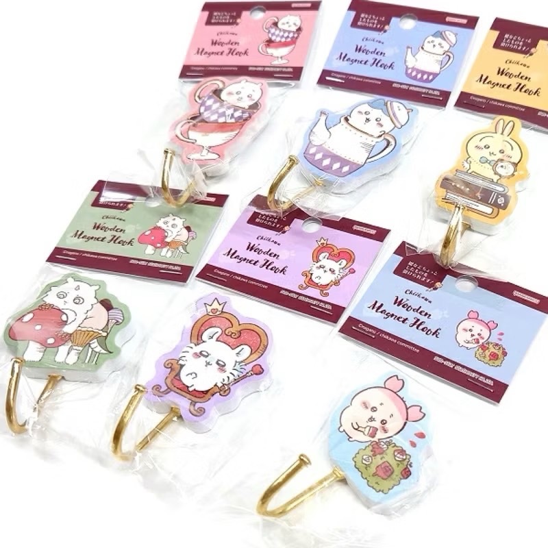 【現貨】吉伊卡哇 Chiikawa 木製造型磁鐵掛勾 冰箱磁鐵 造型掛勾 磁吸掛勾