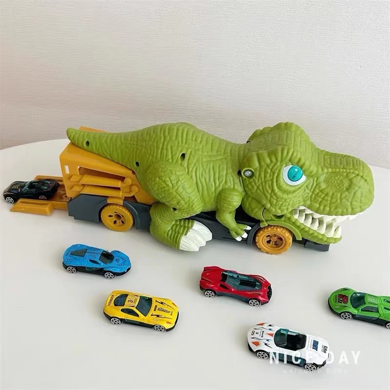 Dinosaur car set
