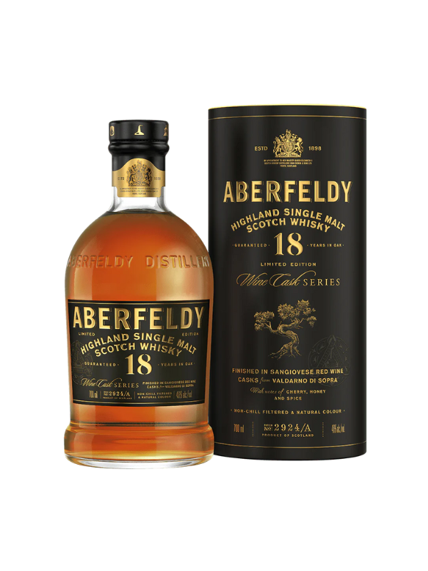 Aberfeldy 艾柏迪 18年 義大利桑嬌維賽紅酒桶 (700ml)