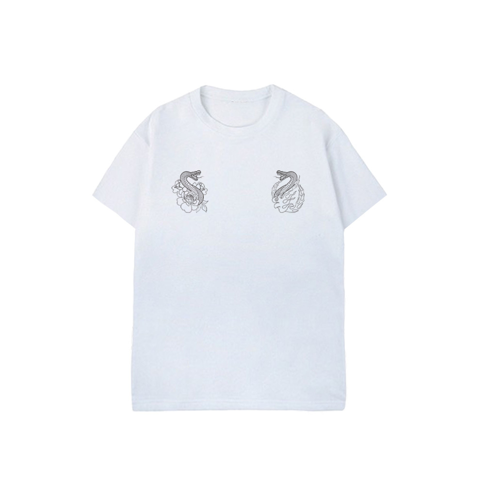 XCTRL 雙蛇變色短T-白