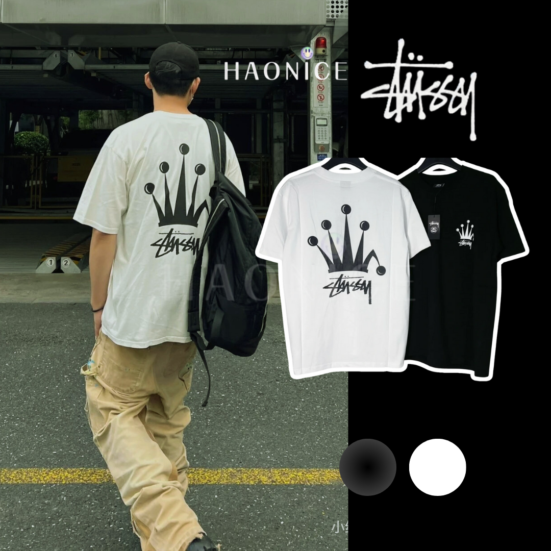 【HAO NICE 】美國🇺🇸街頭潮流 Stussy 24SS 春夏新款 Regal Crown Tee 皇冠Logo 短T