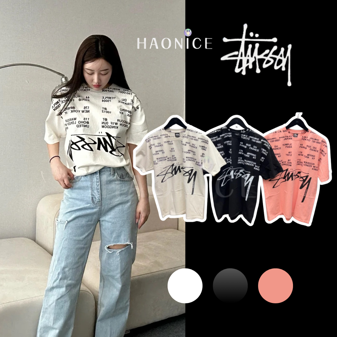 【HAO NICE 】美國🇺🇸街頭潮流STUSSY LOCATIONS TEE PIGMENT DYED  全球城市地標 街頭感十足🈵
