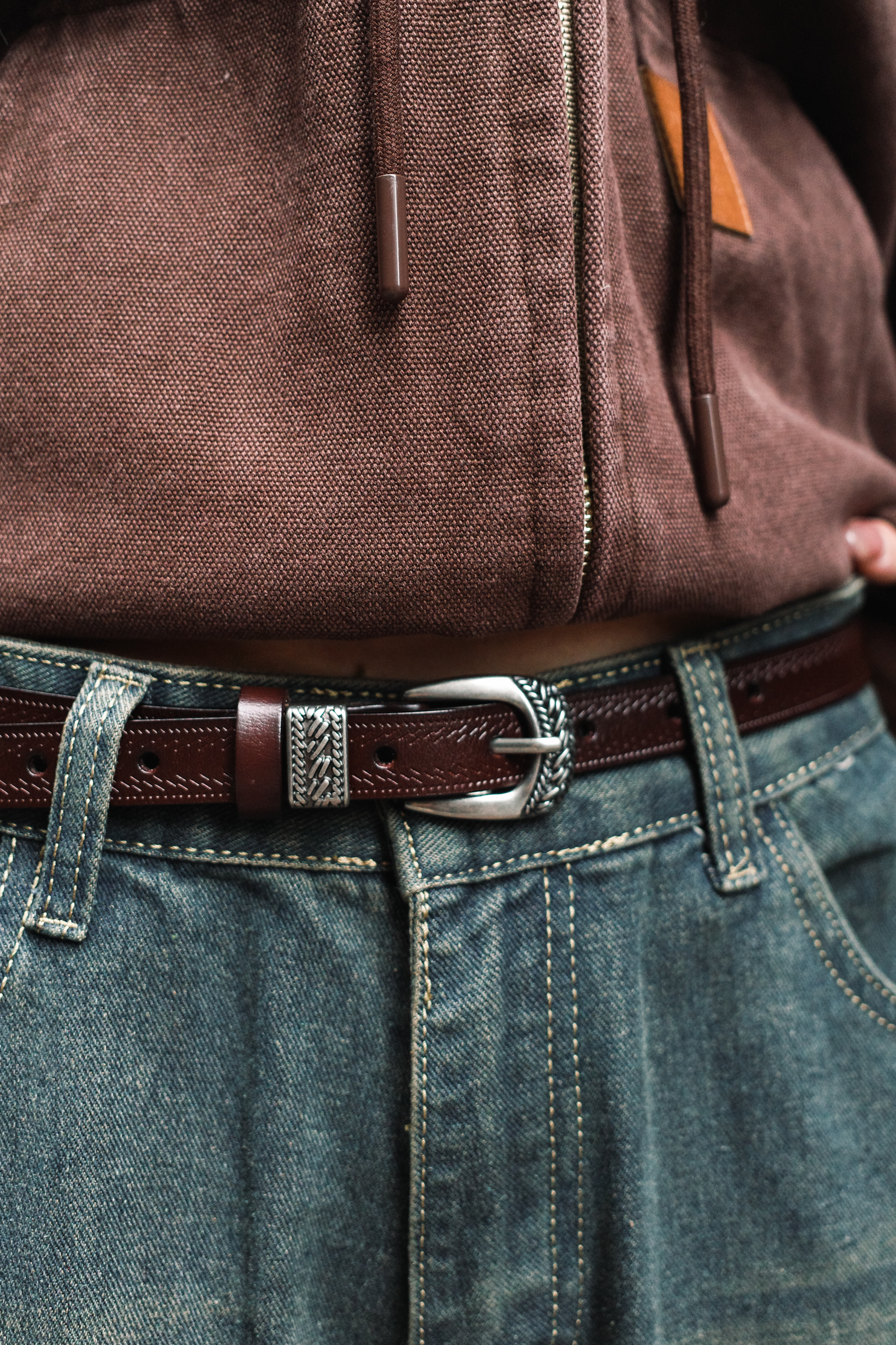 『Always_Good』雕花 電鍍 皮帶