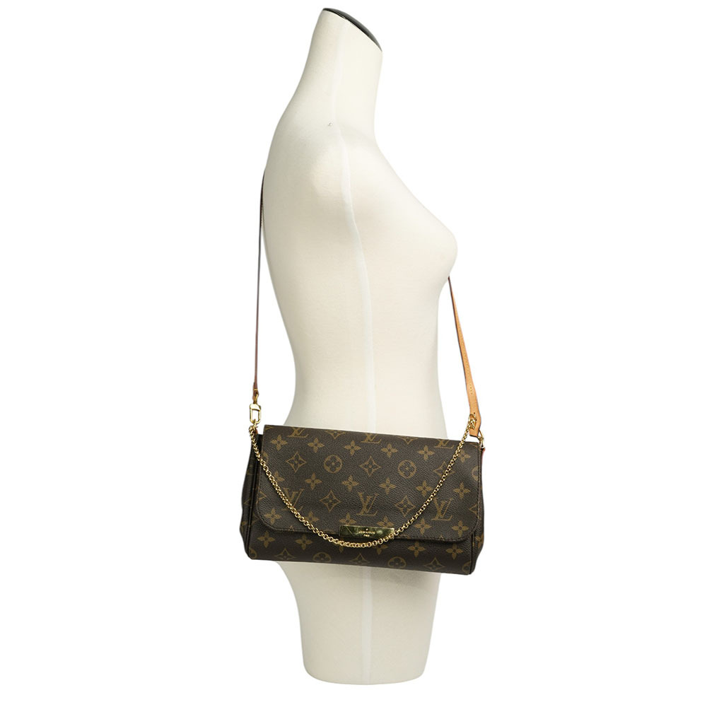 【Louis Vuitton / LV】Monogram FAVORITE MM 帆布翻蓋二用包 M40718
