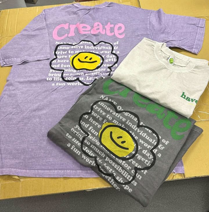 KR 韓國CREATE 洗水 T-shiirt，清貨價貨品，不設退換 (K2 M416)