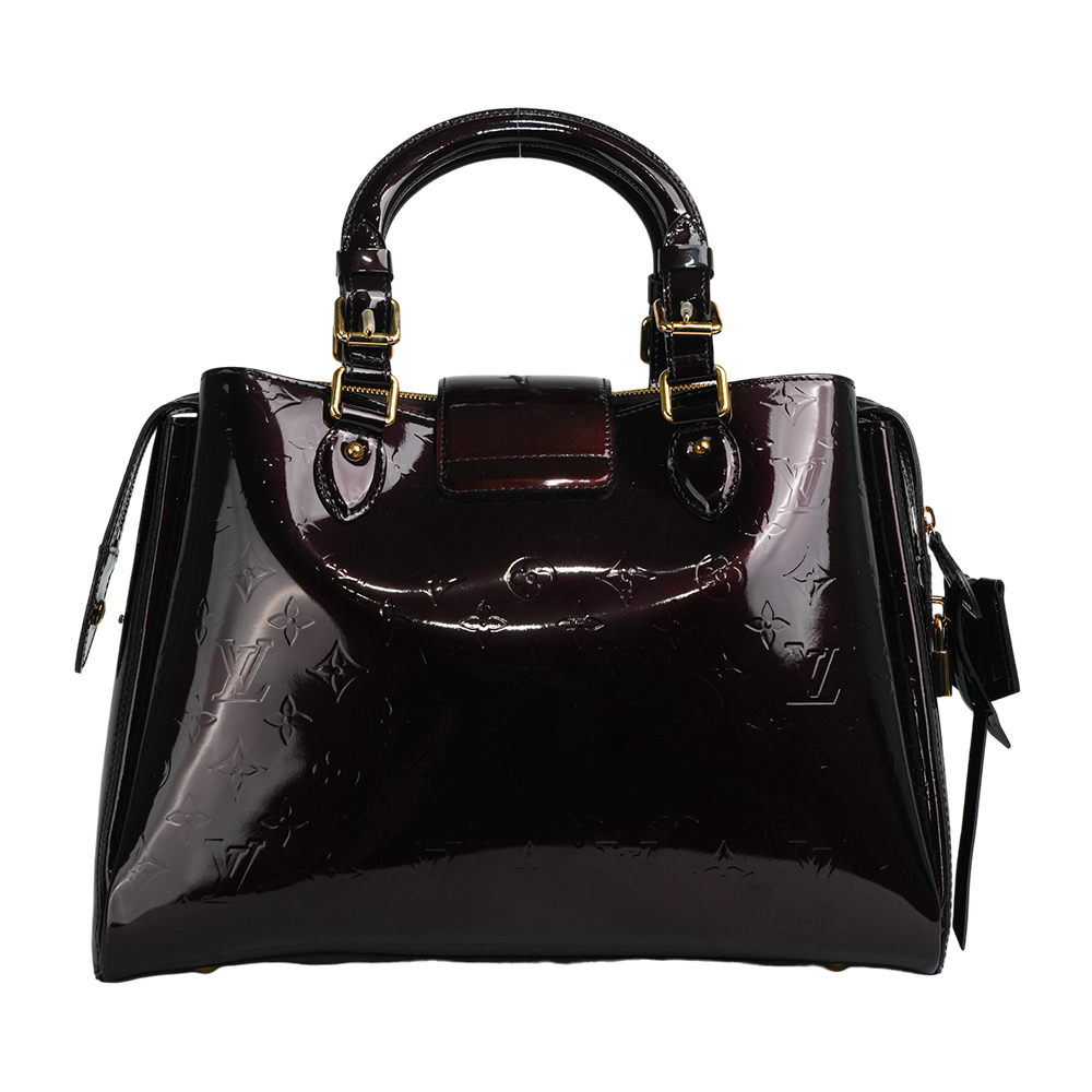 【Louis Vuitton / LV】Melrose Monogram 漆皮三層手提包(深葡萄紫) M93757