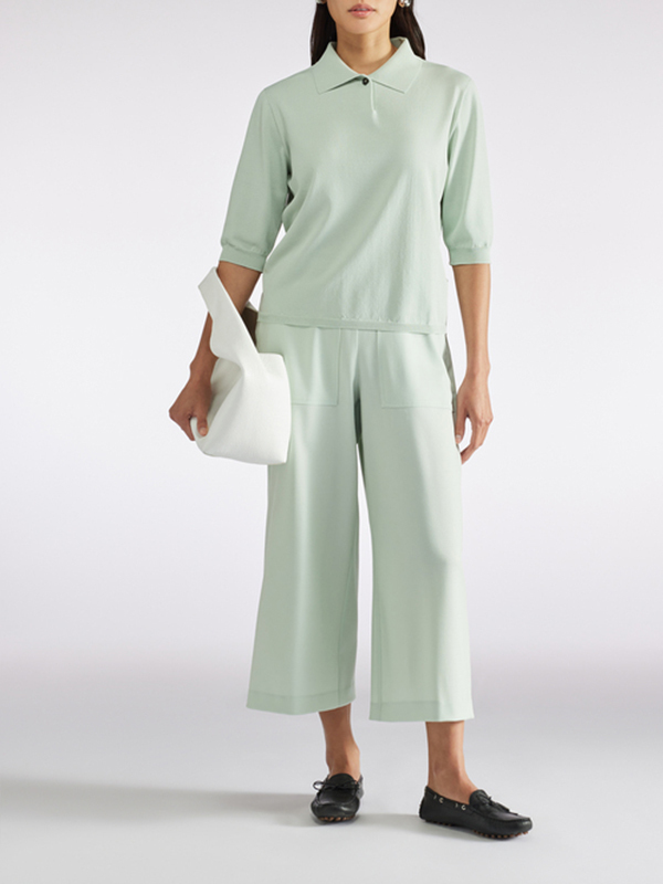 LIVIANA CONTI 大口袋九分寬褲