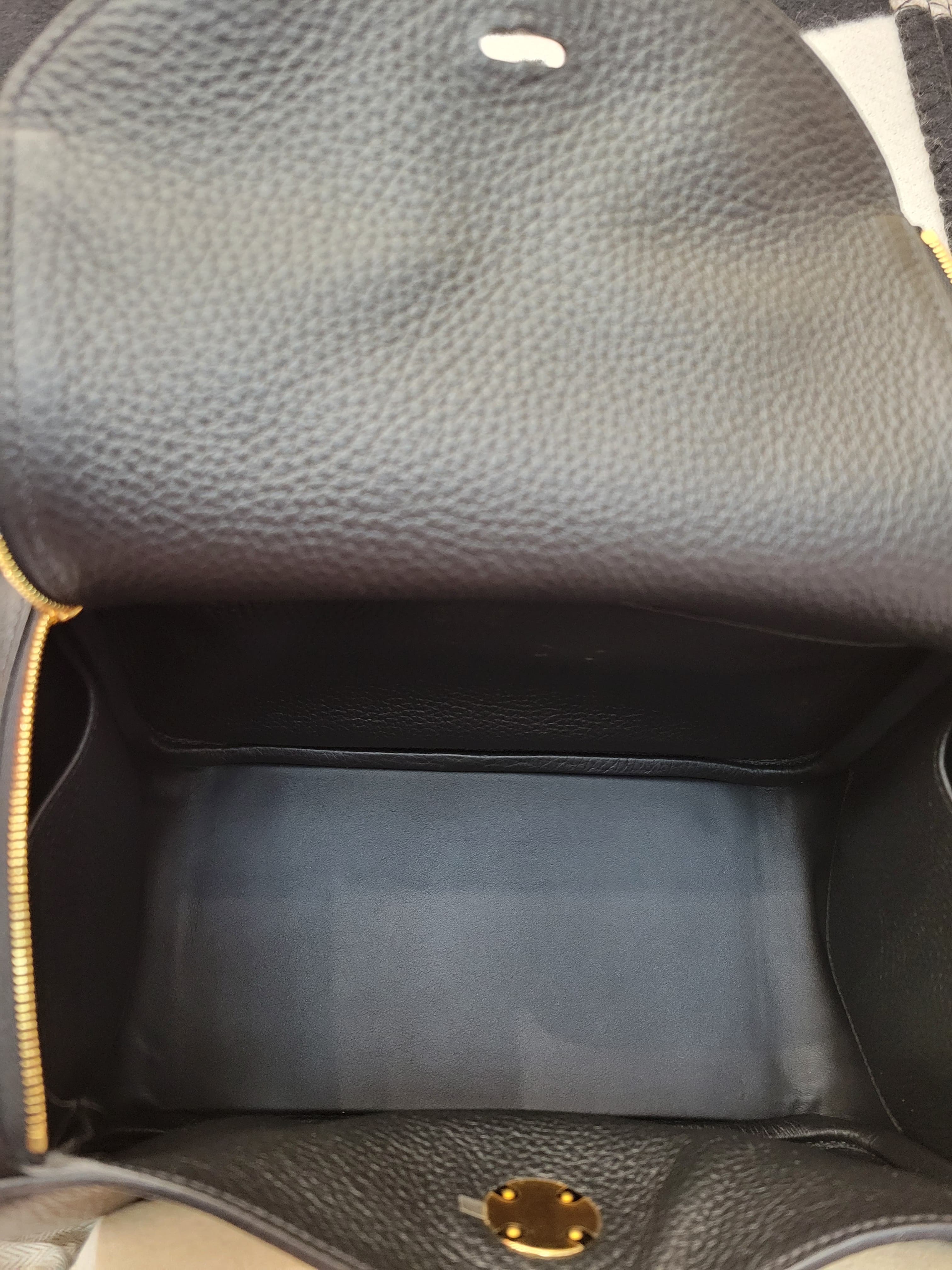 HERMES Lindy 26 NOIR CC TC 黑色金扣TC皮