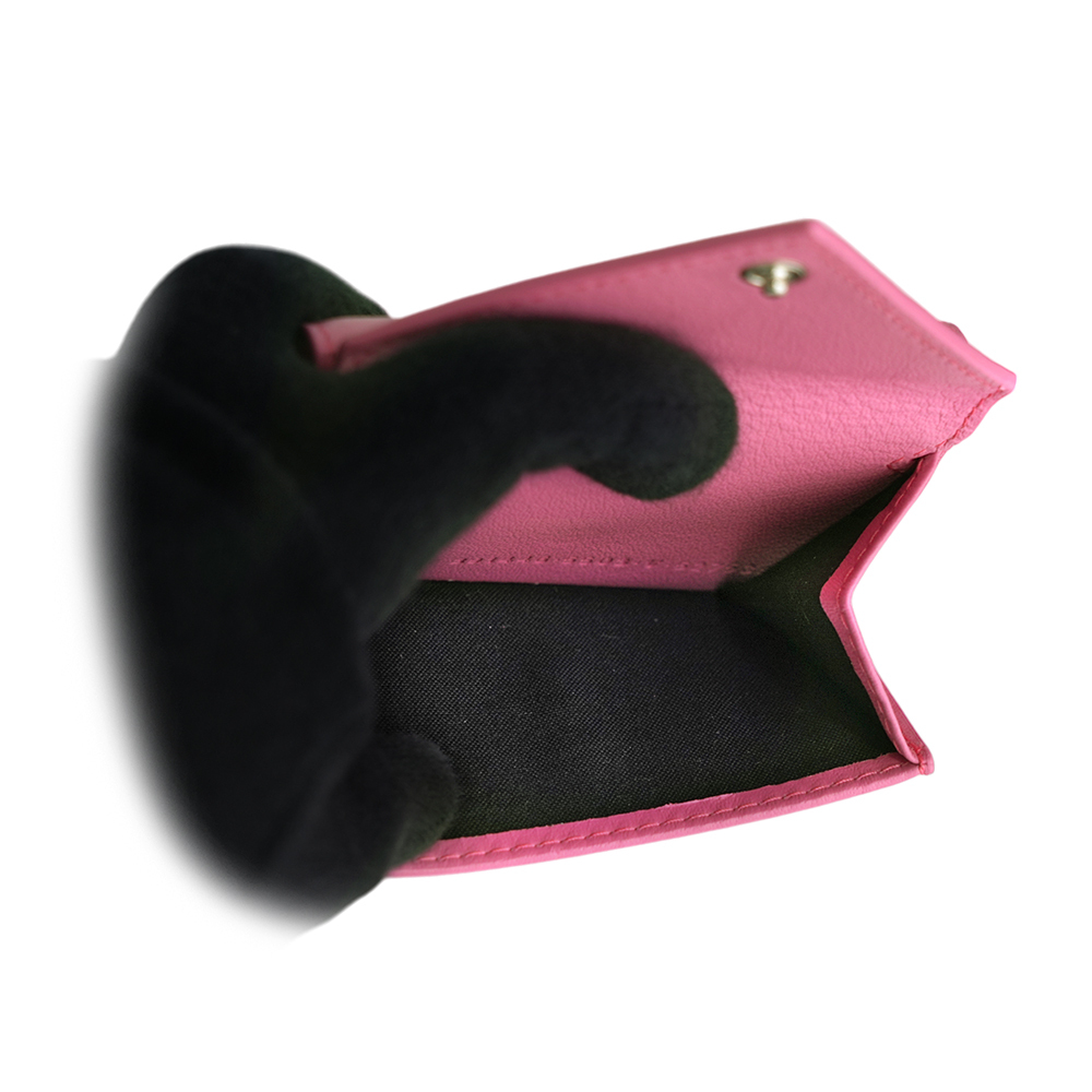 【BALENCIAGA】Papier 小牛皮迷你三折短夾(粉色)391446 DLQ0N 5503