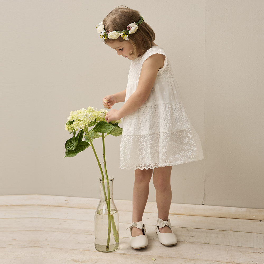 畢業季 PIPPY小公主蕾絲優雅洋裝 (090-130) 白