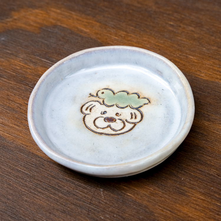 SP｜Mal Woo毛物｜刻畫小碟｜蛇年限定｜淺藍底