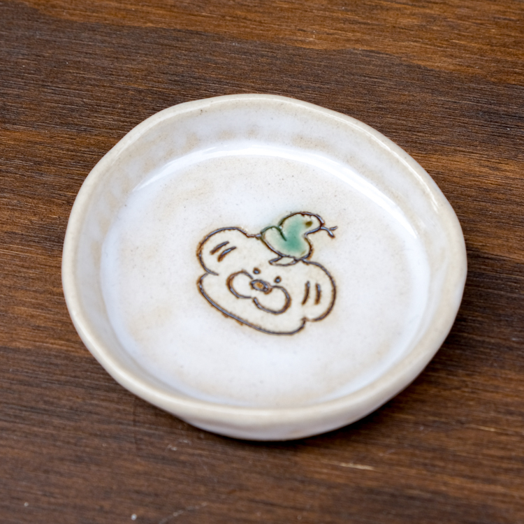SP｜Mal Woo毛物｜刻畫小碟｜蛇年限定｜米白底