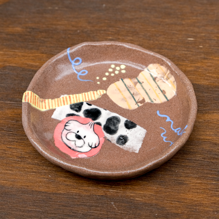 SP｜Mal Woo毛物｜手捏剪紙風陶盤｜小｜B