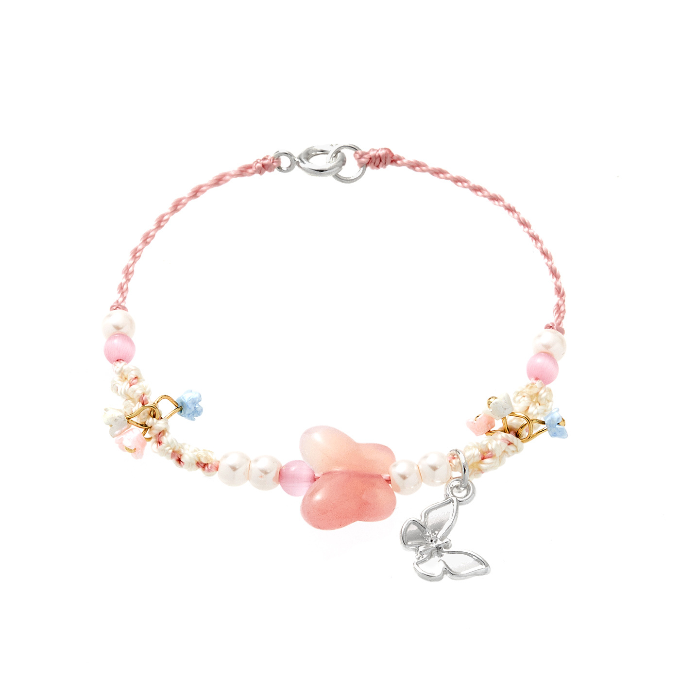 瑪瑙,蝴蝶,編織,手鍊,平價飾品