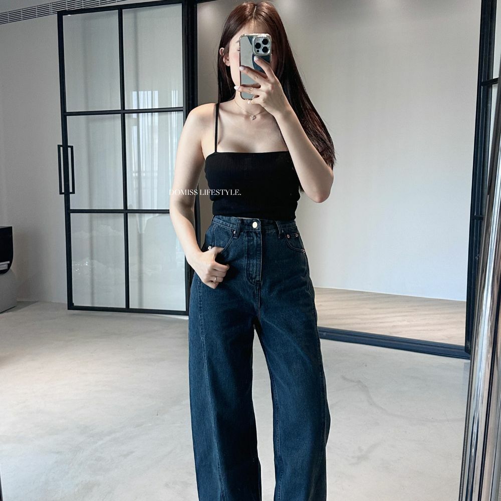 【百搭螺紋】DOMISS平口背心 平口小可愛-3色(現貨)