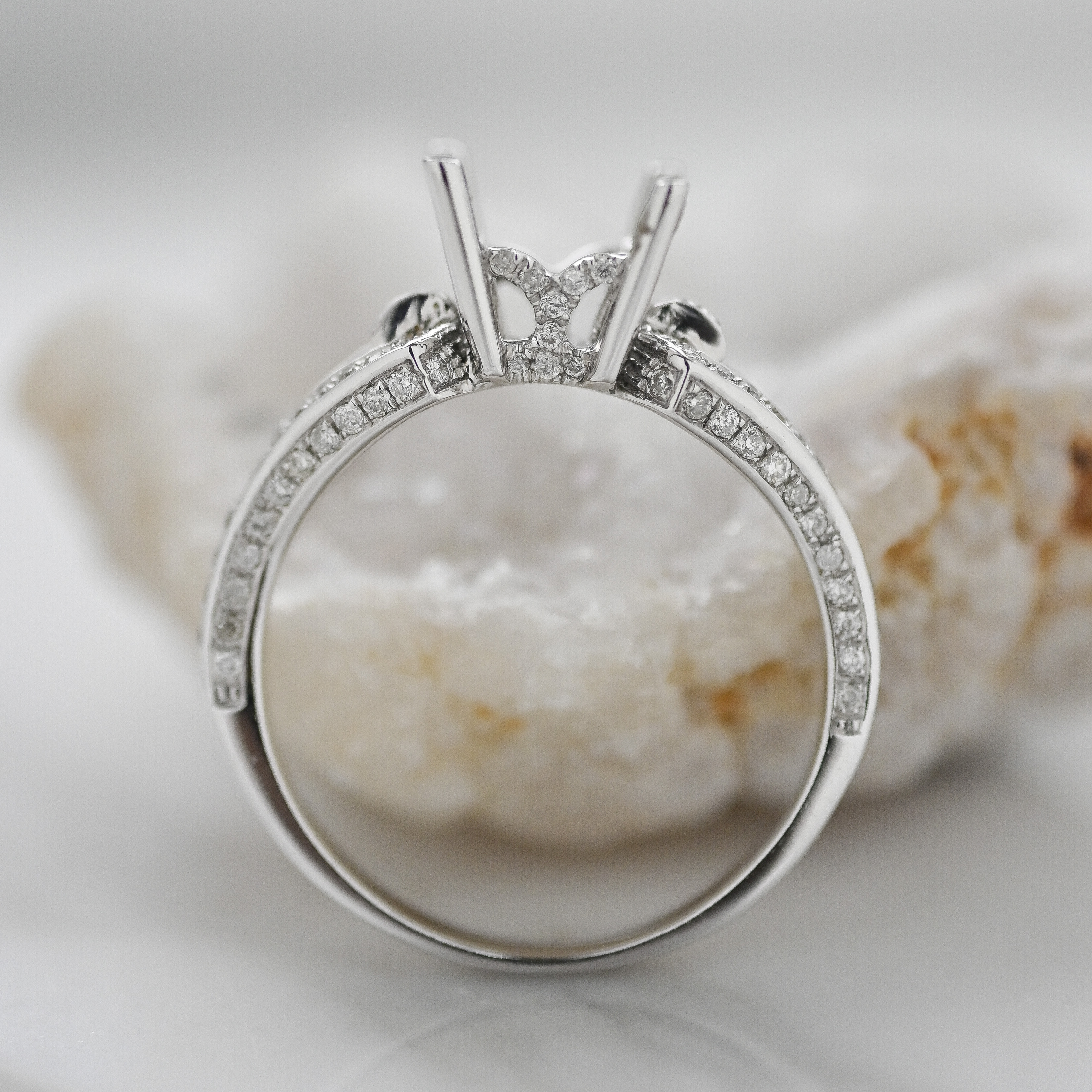 18K 2.00ct Diamond Ring Setting