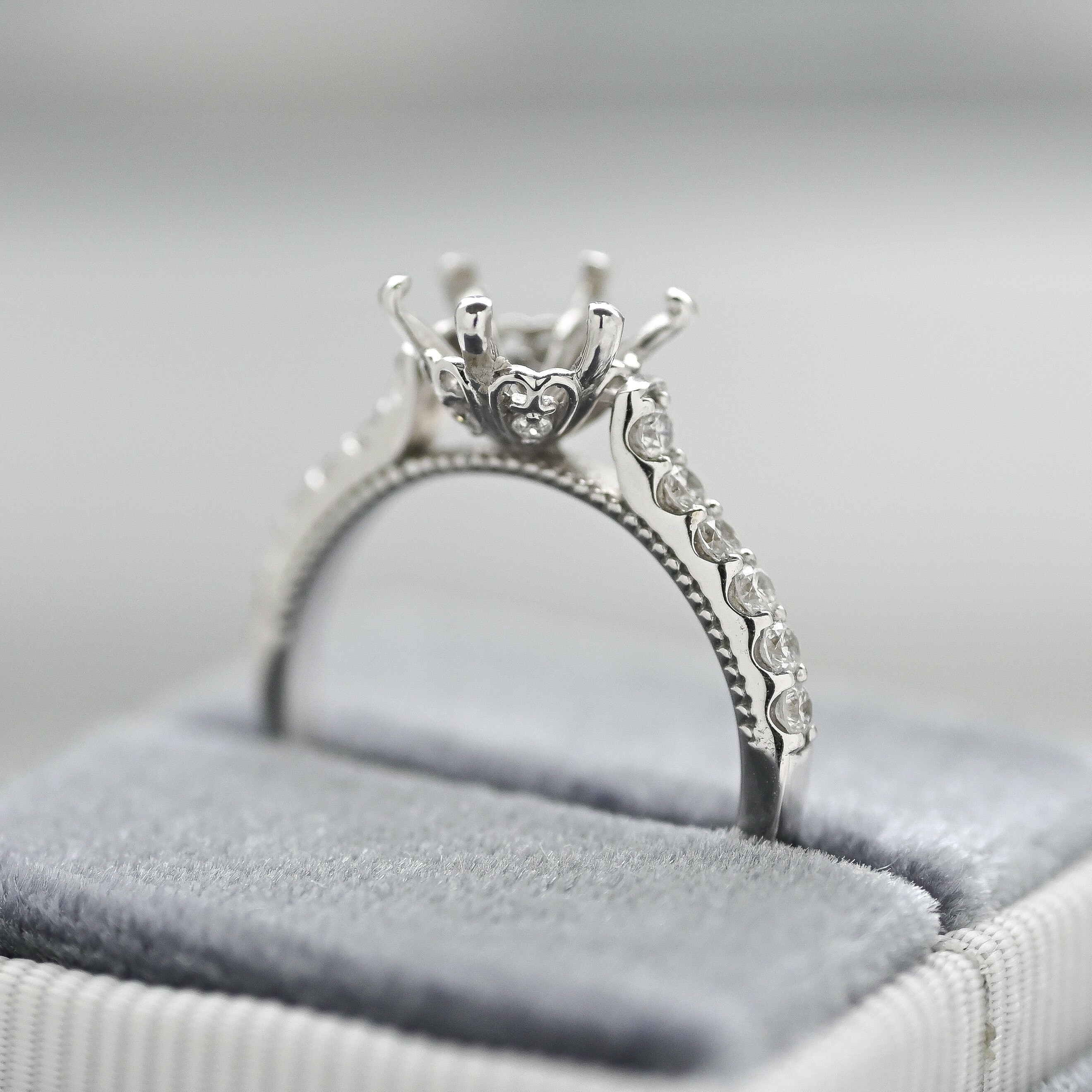 18K 1.50ct Diamond Ring Setting