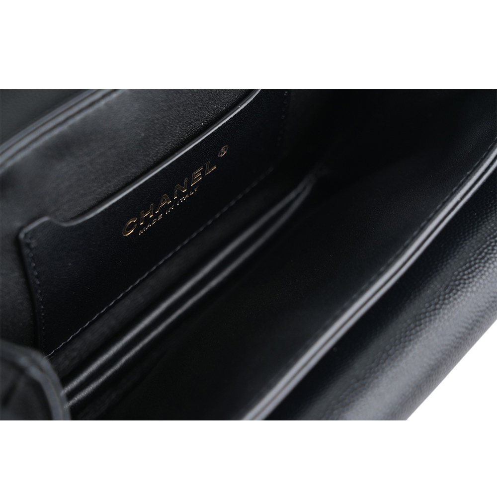 【CHANEL 】金色CC Logo 菱格紋風琴式翻蓋手提/斜背二用包(黑色)AS4286 B13697  94305