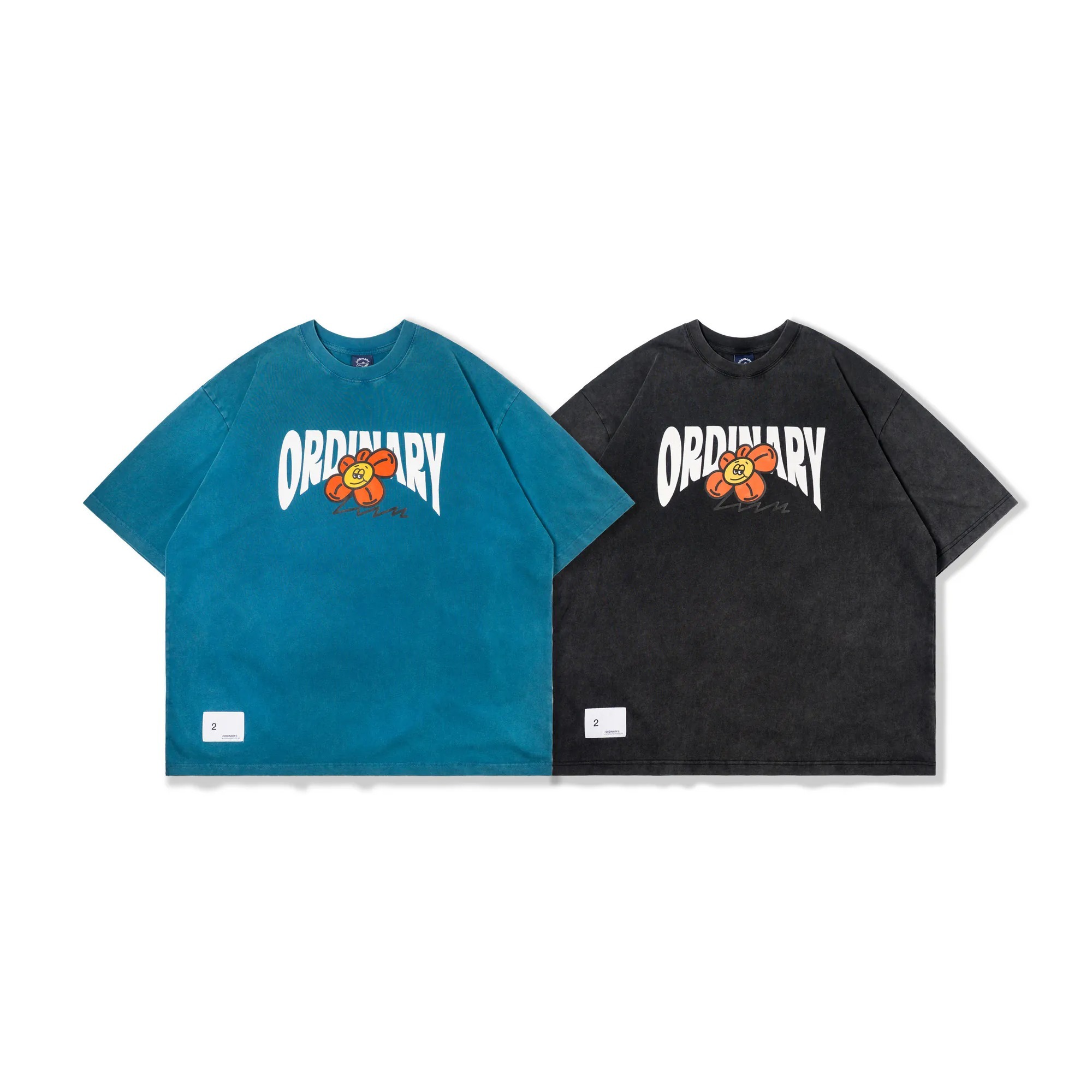 ORDINARY / 水洗趣味花朵短TEE