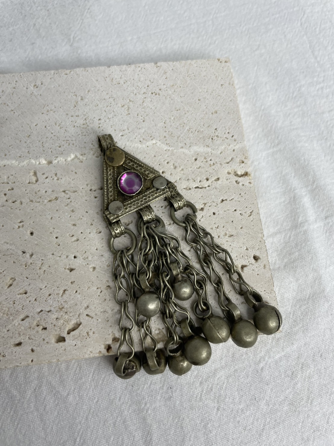 No.45 三角形阿富汗鈴鐺墜飾 8cm